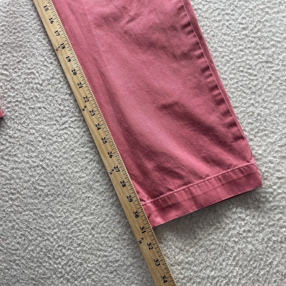 Polo Ralph Lauren Chino Pants Mens 32x31 (Tag 32x32) Red Twill Washed Out Preppy - Picture 8 of 12